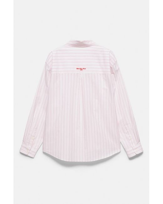 Pull&Bear Multicolor Striped Long Sleeve Shirt for men