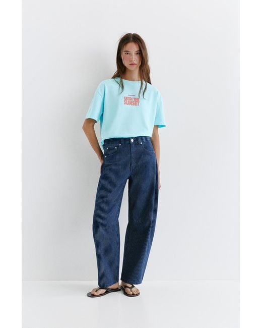 Pull&Bear Multicolor Lobster Graphic T-Shirt