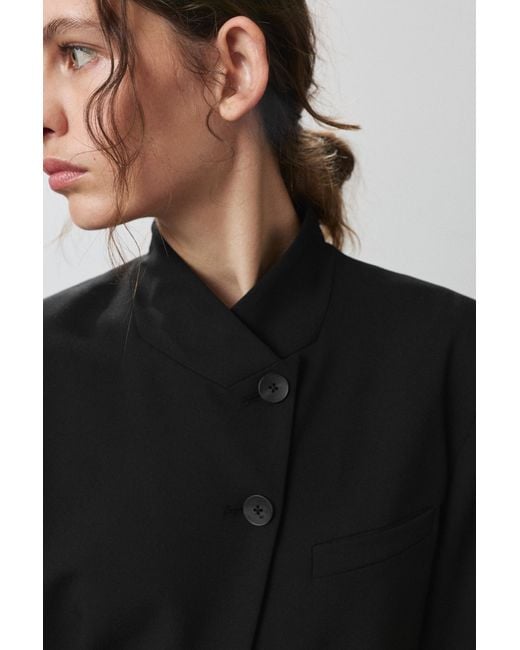 Pull&Bear Zwarte Blazer Met Overslag in het Black