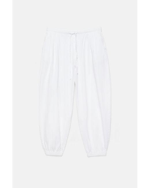 Pull&Bear Black Sarouel Trousers With Elasticated Waist