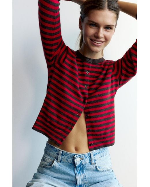 Pull&Bear Basic Vest in het Red