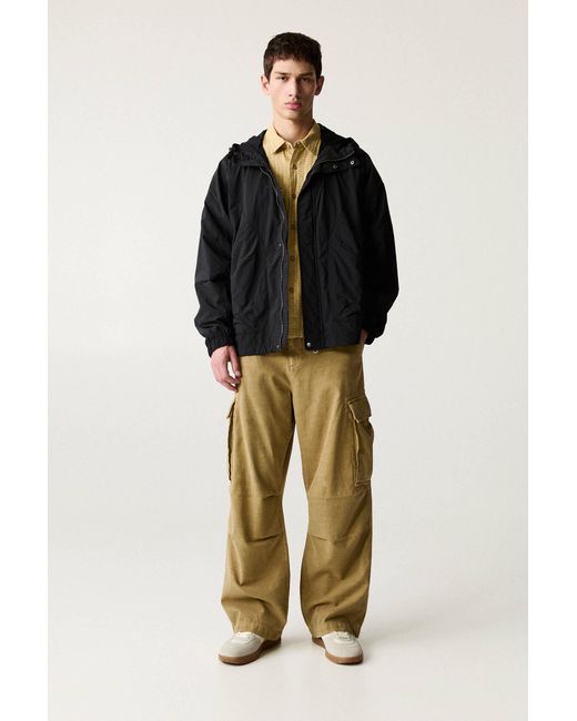 Pull&Bear Regenjacke Mit Kapuze in Black für Herren
