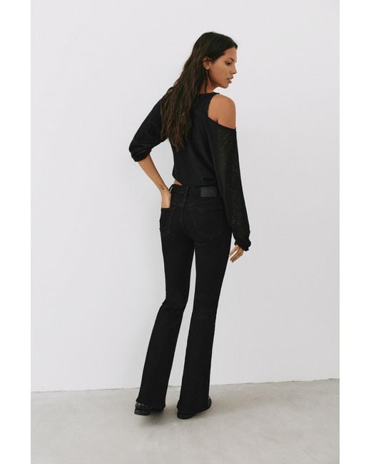 Pull&Bear Black Skinny Flare Jeans