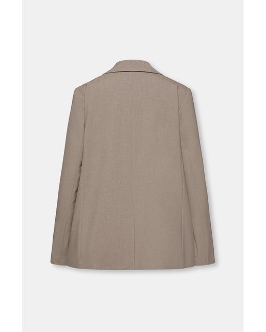 Pull&Bear Gray Basic Blazer
