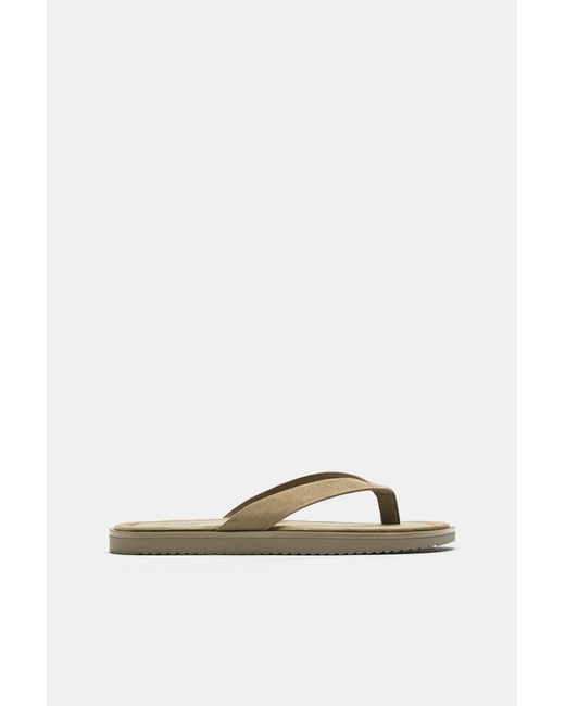 Pull&Bear Blue Flat Sandals for men