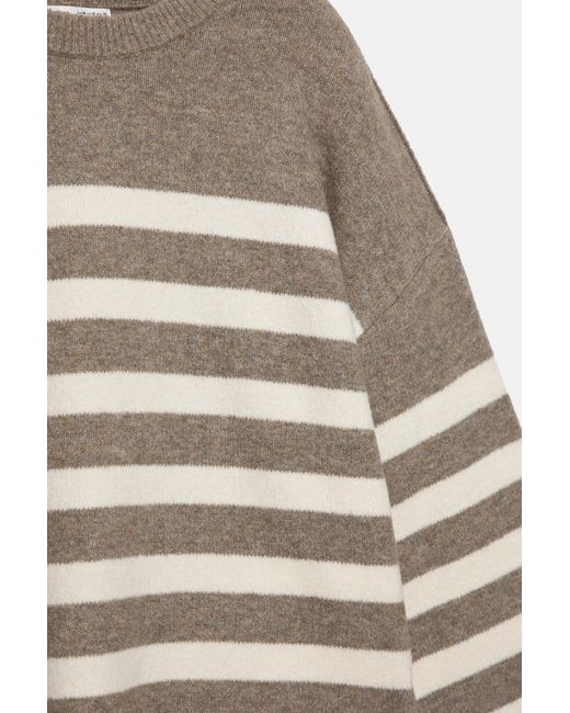 Pull À Rayures Pull&Bear en coloris Gray