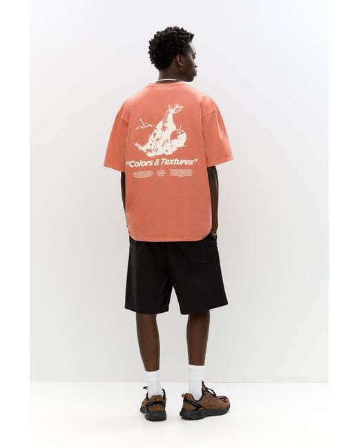 Pull&Bear Black Basic Bermuda Shorts With Drawstrings for men