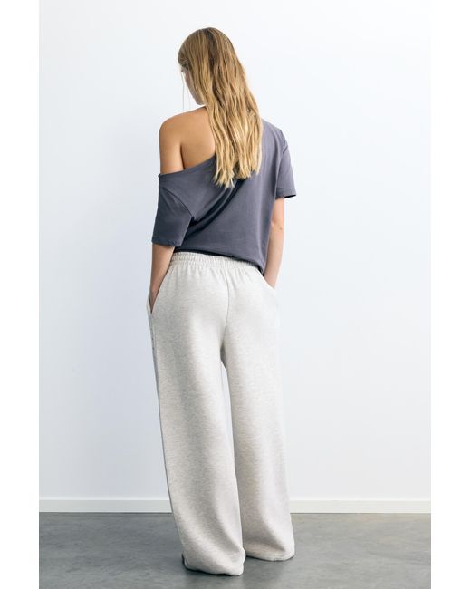 Pull&Bear White Studded Joggers
