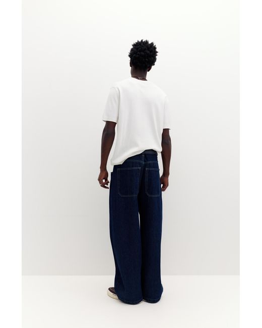 Pull&Bear Natural Short Sleeve Jumper for men