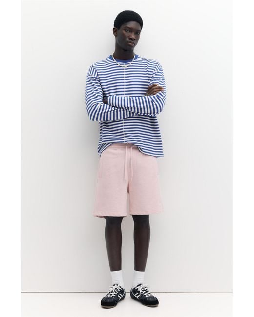 Pull&Bear Pink Bermuda Jogger With Logo for men
