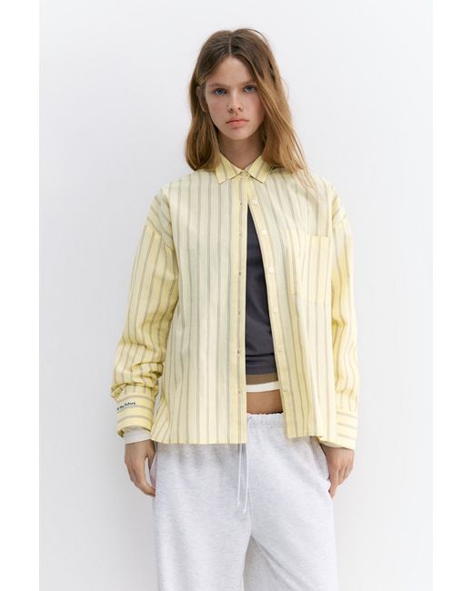 Pull&Bear Natural Striped Shirt