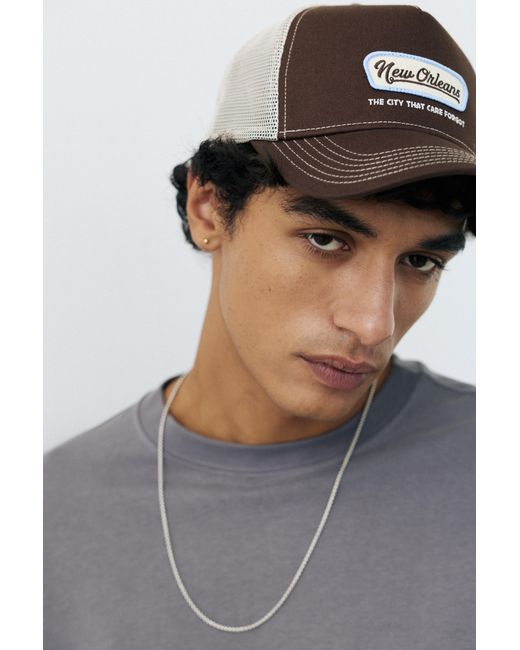 Cappello Trucker New Orleans di Pull&Bear in Brown da Uomo