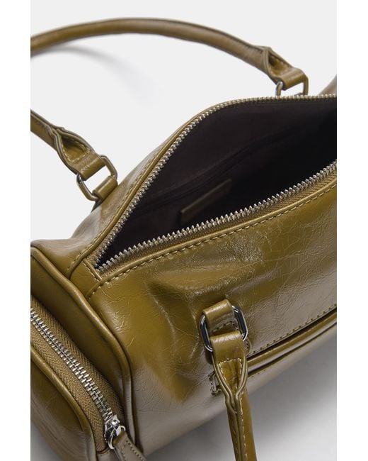 Pull&Bear Green Retro-Sçschultertasche Mit Taschen