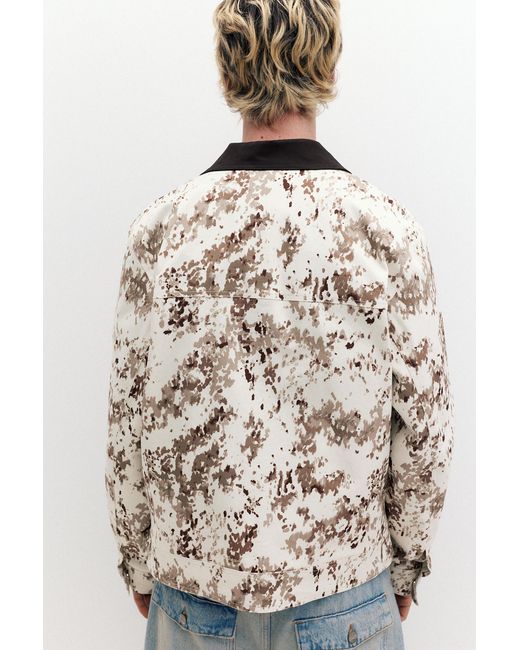 Pull&Bear Blue Stwd Camouflage Jacket for men