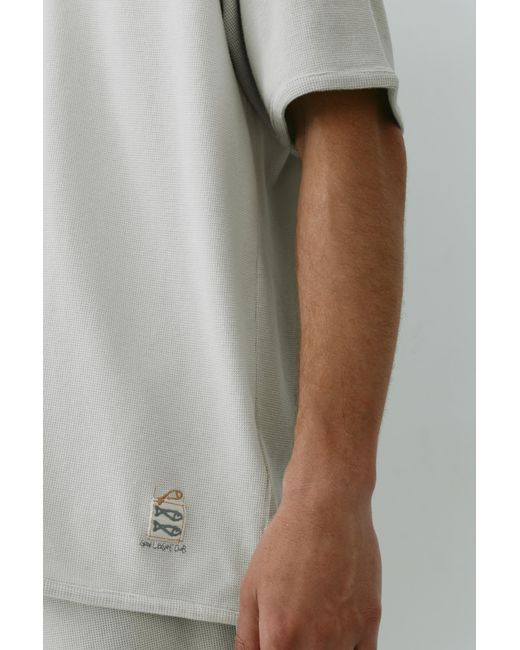 Pull&Bear Natural Short Sleeve Raglan T-Shirt for men