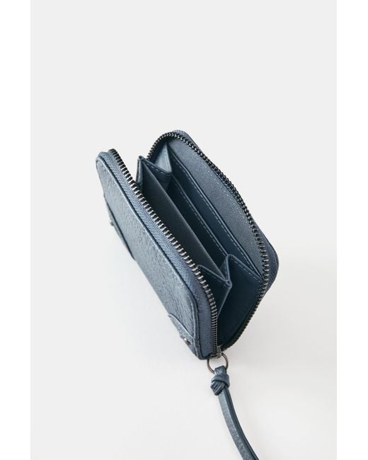 Pull&Bear Blue Studded Purse