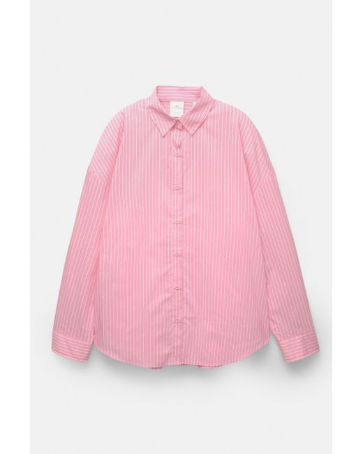 Pull&Bear Pink Rosa Gestreiftes Hemd