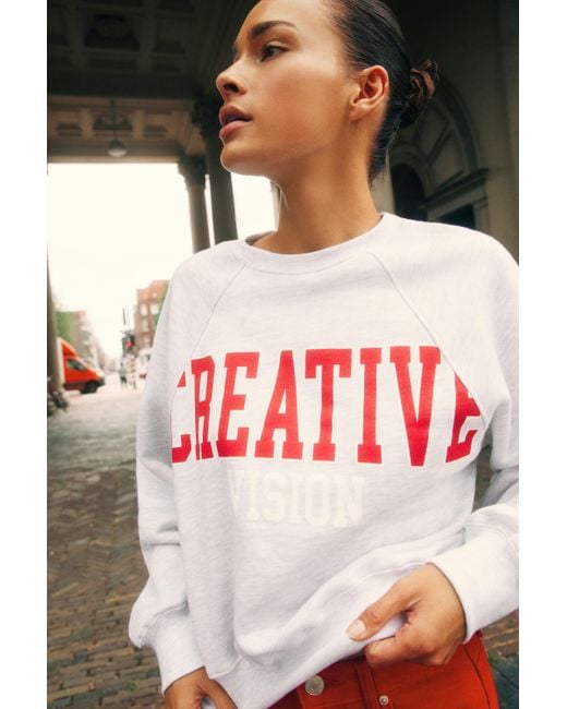 Sweat Graphique Creative Pull&Bear en coloris Green