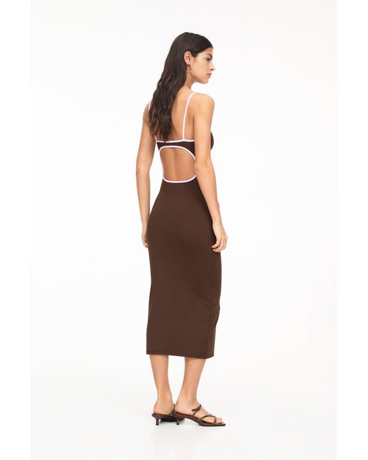 Pull&Bear Brown Trägerkleid