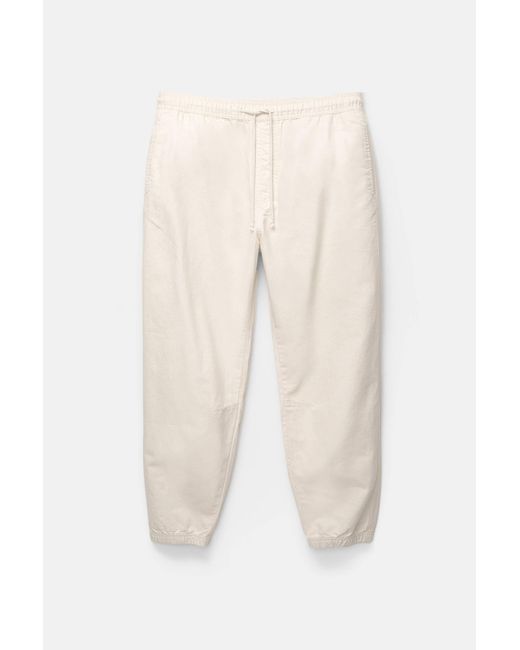 Pull&Bear Jogger Mit Strukturmuster in Natural für Herren