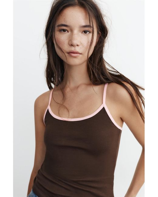 Pull&Bear Blue Thin-Strap Top