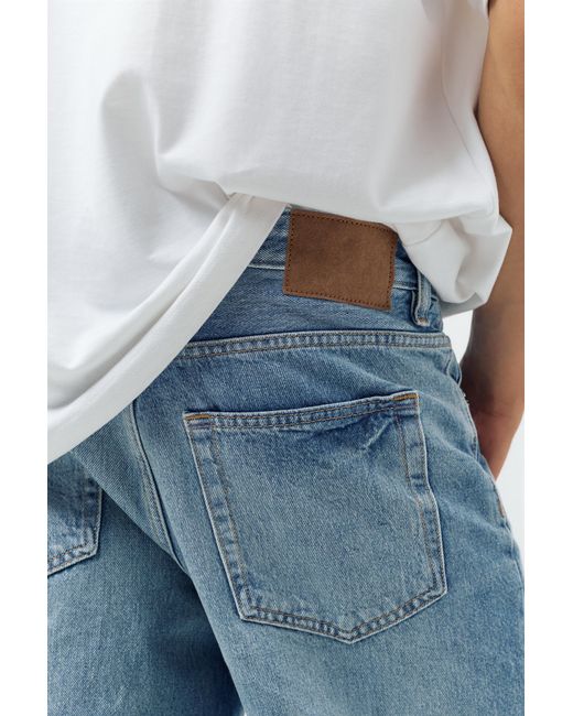 Pull&Bear Blue Straight Jeans for men