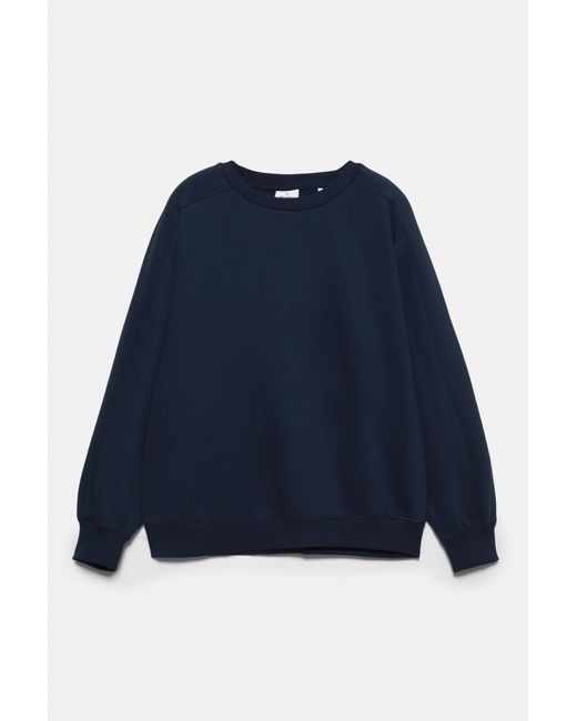 Pull&Bear Blue Oversize Fleece Sweatshirt