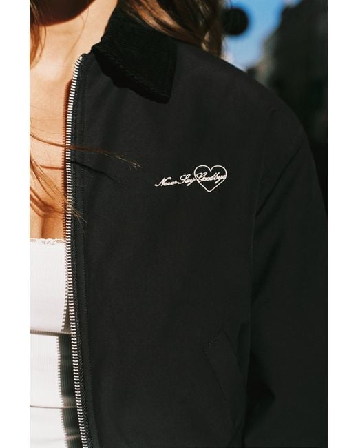 Pull&Bear Gewaxt Bomberjack in het Black