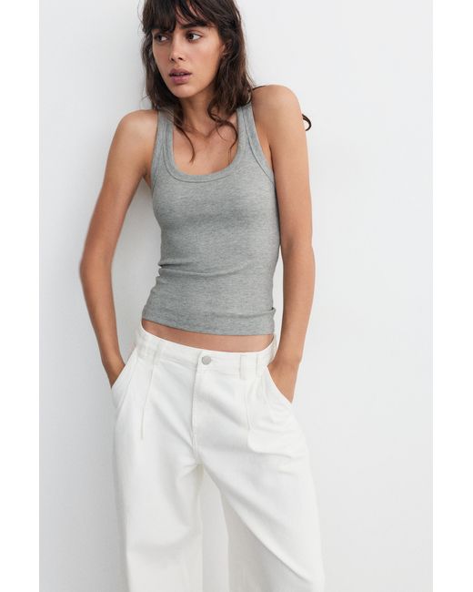 Pull&Bear Basic Tanktop in het Multicolor