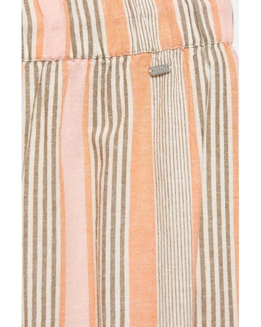 Pull&Bear Gestreepte Barrel Broek in het Multicolor