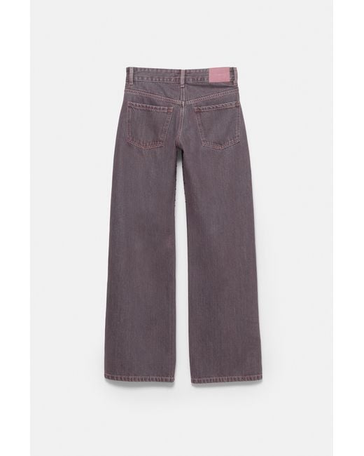 Pull&Bear Black Straight-Leg Jeans With Rhinestone Detail