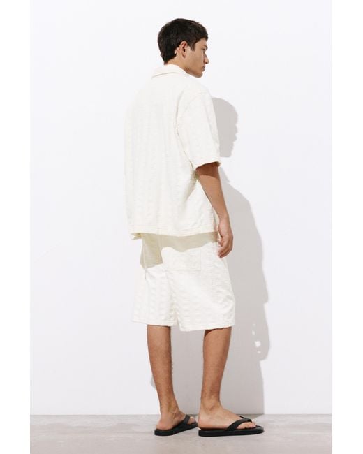 Pull&Bear Jacquard Overhemd in het White voor heren