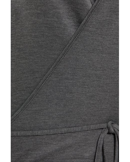 Pull&Bear Black Belted Crossover Top