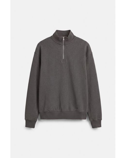 Sweat Col Zippé Pull&Bear pour homme en coloris Gray