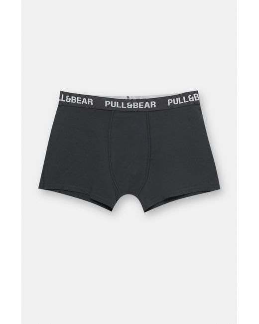 Pack De 3 Boxers Gris Pull&Bear pour homme en coloris Gray
