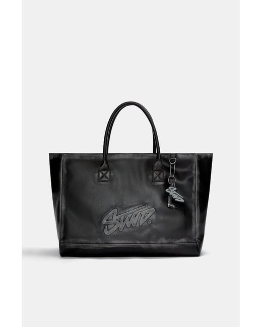 Pull&Bear Gebrauchter Stwd-Shopper in Black für Herren