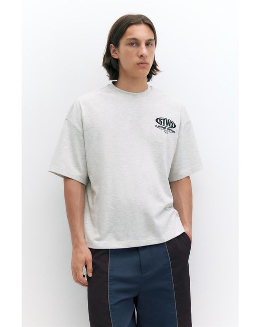 Pull&Bear Blue Pleasures X Stwd Boxy T-Shirt for men