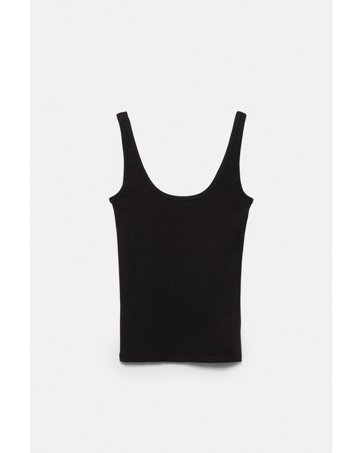 Pull&Bear Tanktop Met Modal in het Black