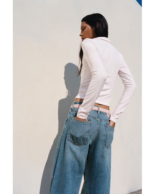 Polo Cropped di Pull&Bear in Multicolor