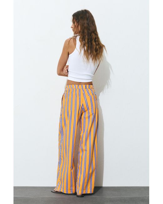 Pull&Bear Multicolor Striped Pyjama-Style Trousers