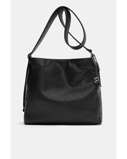 Pull&Bear Black Embellished Shopper Bag for men