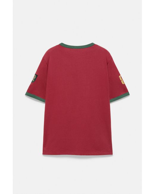 Pull&Bear Red Portugal Fifa World Cup 26 T-Shirt for men