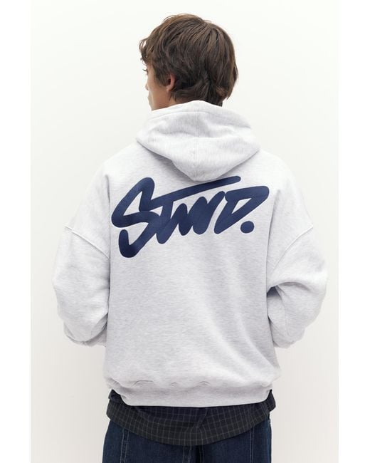 Pull&Bear Stwd Hoodie in het White voor heren