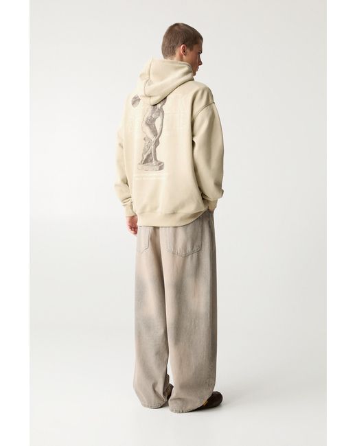 Pull&Bear Natural Discobolus Hoodie for men