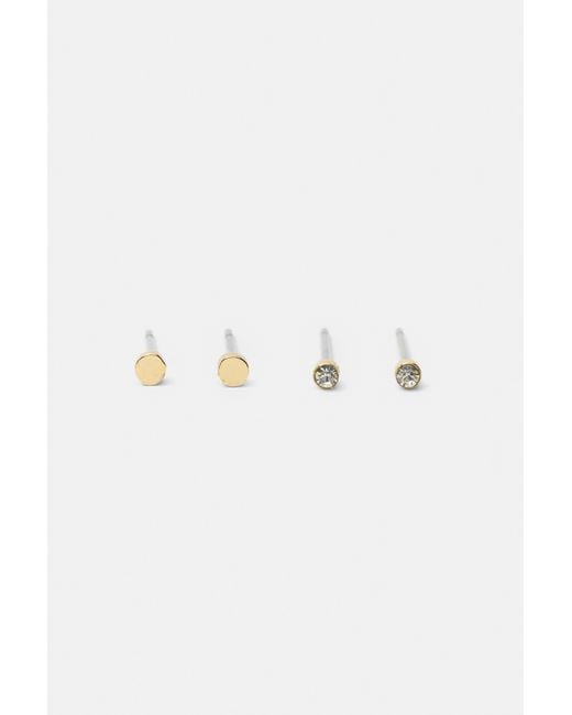 Set Di Orecchini Ear Cuff di Pull&Bear in White