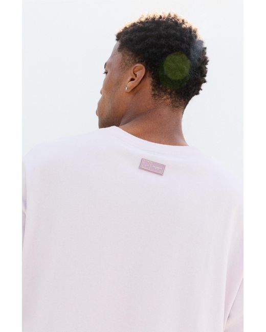Pull&Bear Pink Relaxed Williamsburg Graphic T-Shirt for men