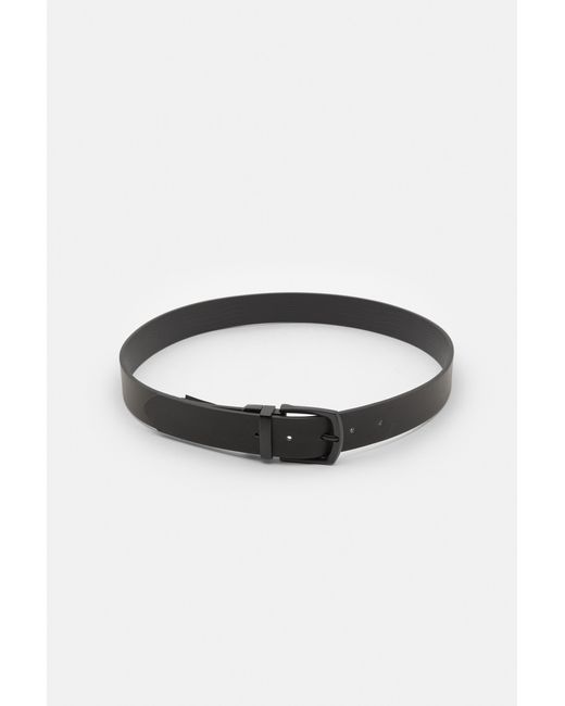 Pull&Bear Black Reversible Leather Effect Belt for men