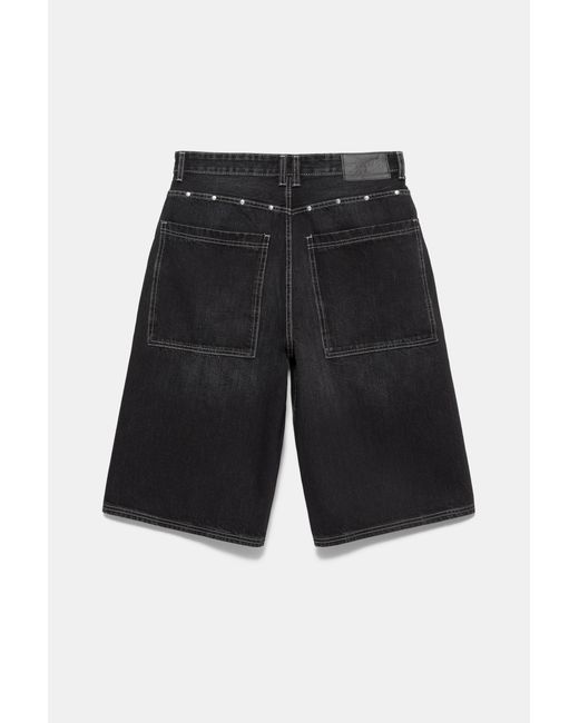 Pull&Bear Stwd Jorts Met Studs in het White voor heren