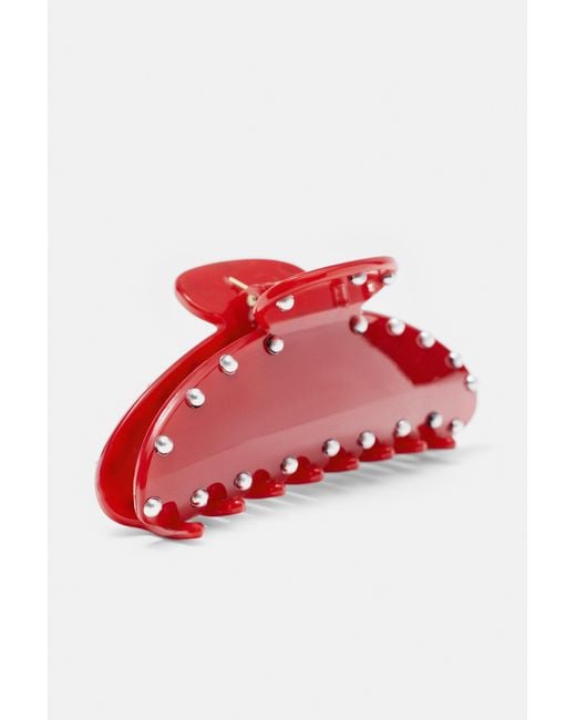 Pull&Bear Haarclip Met Studs in het Red