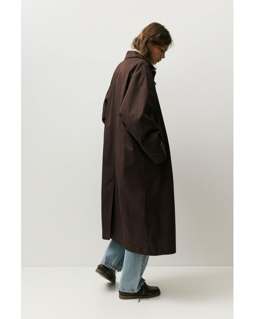 Pull&Bear Brown Oversize Trench Coat